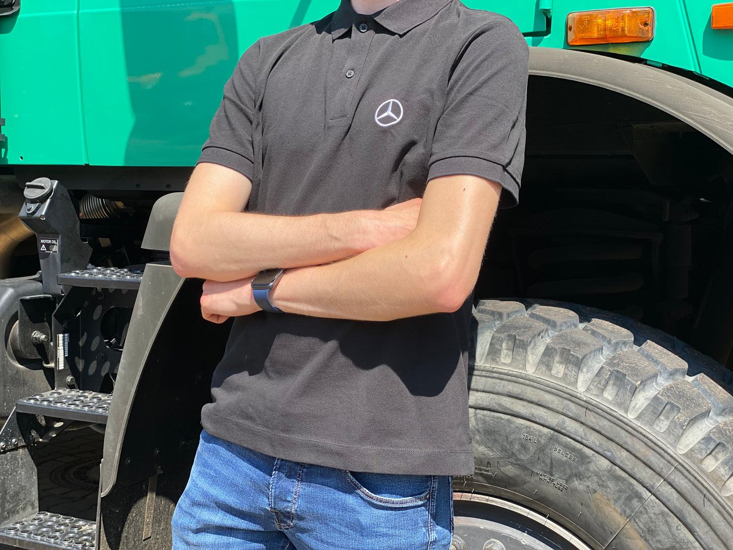 MB trac Poloshirt, schwarz