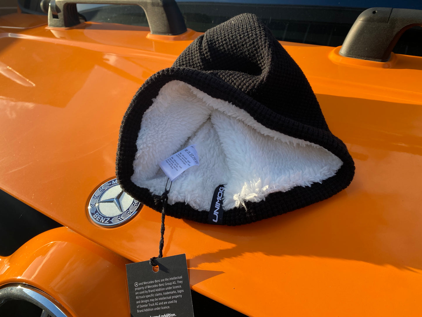 UNIMOG Fleece Beanie Schwarz