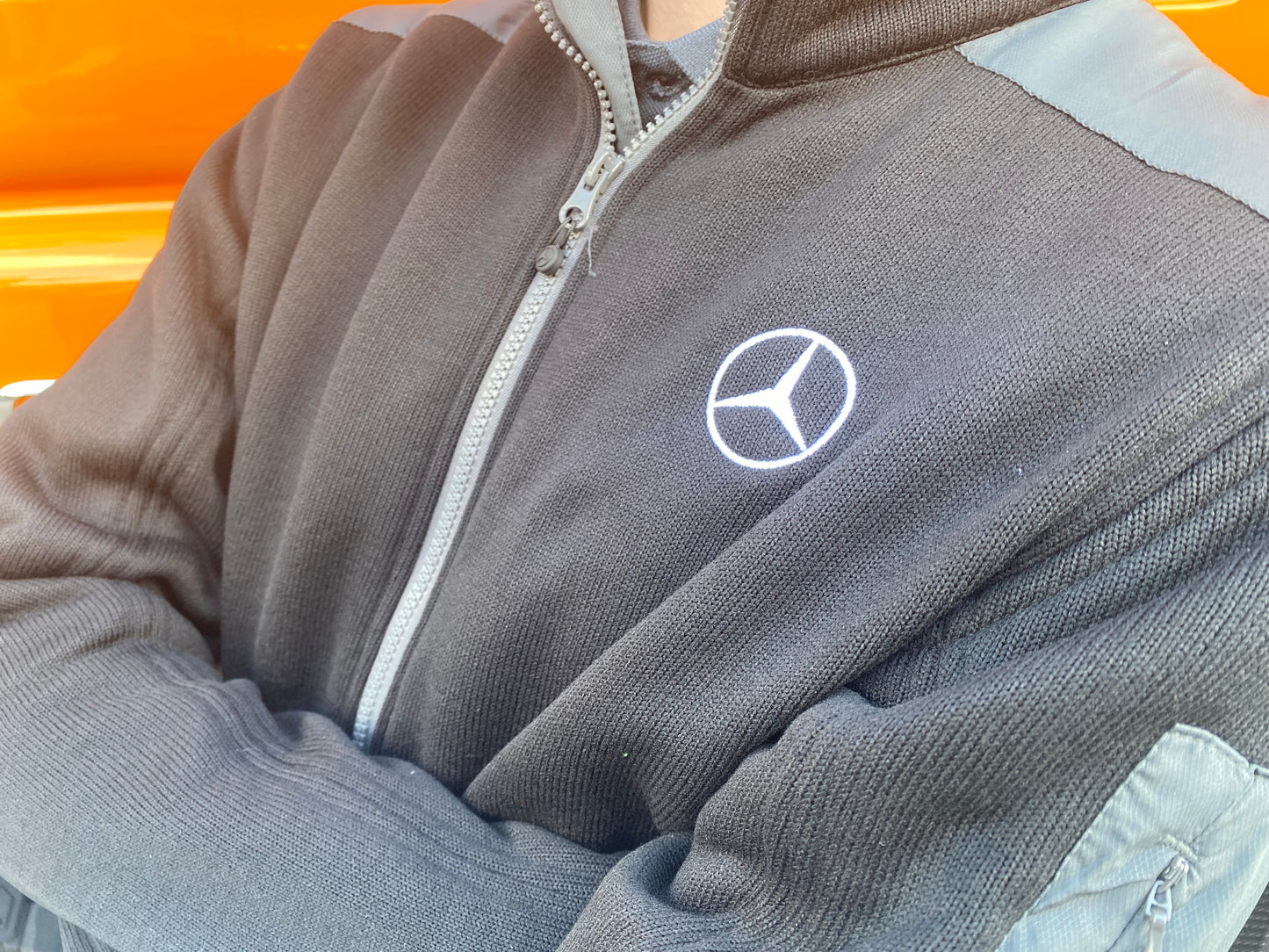UNIMOG Gestrickte Fleecejacke