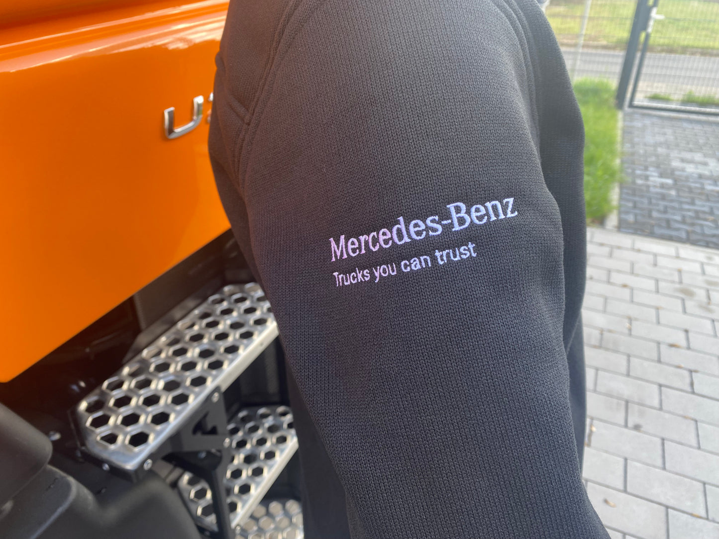 UNIMOG Gestrickte Fleecejacke