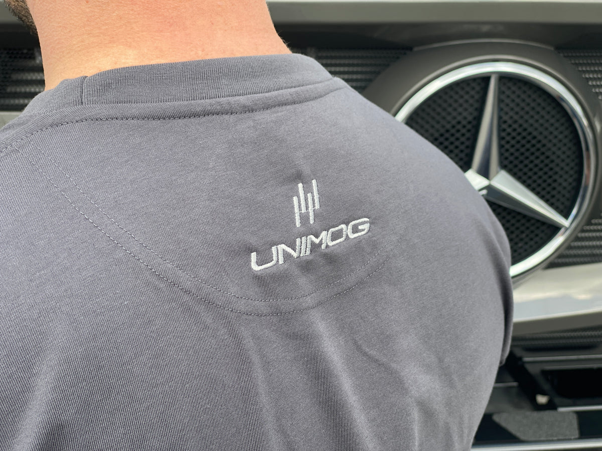 UNIMOG T-Shirt Herren RKF-Edition, koks (grau) - Unimogshop RKF, Bleses, Unimog, Shop, MB, Trac, mercedesunimog, unimog feuerwehr, unimog agrar, unimog modell, unimog kaufen, unimog wohnmobil, benz, unimog bundeswehr