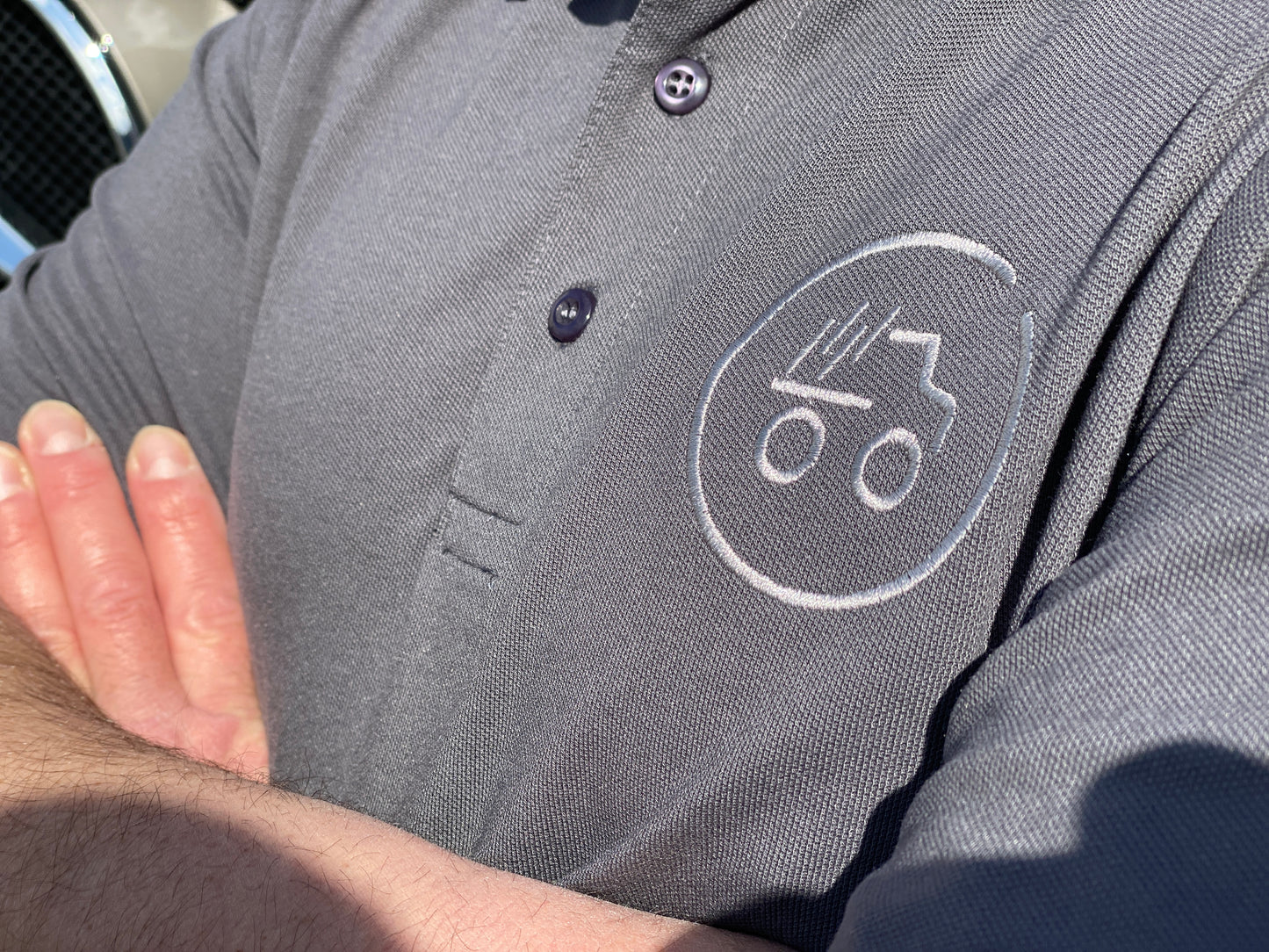 UNIMOG Poloshirt Herren RKF-Edition, koks (grau)