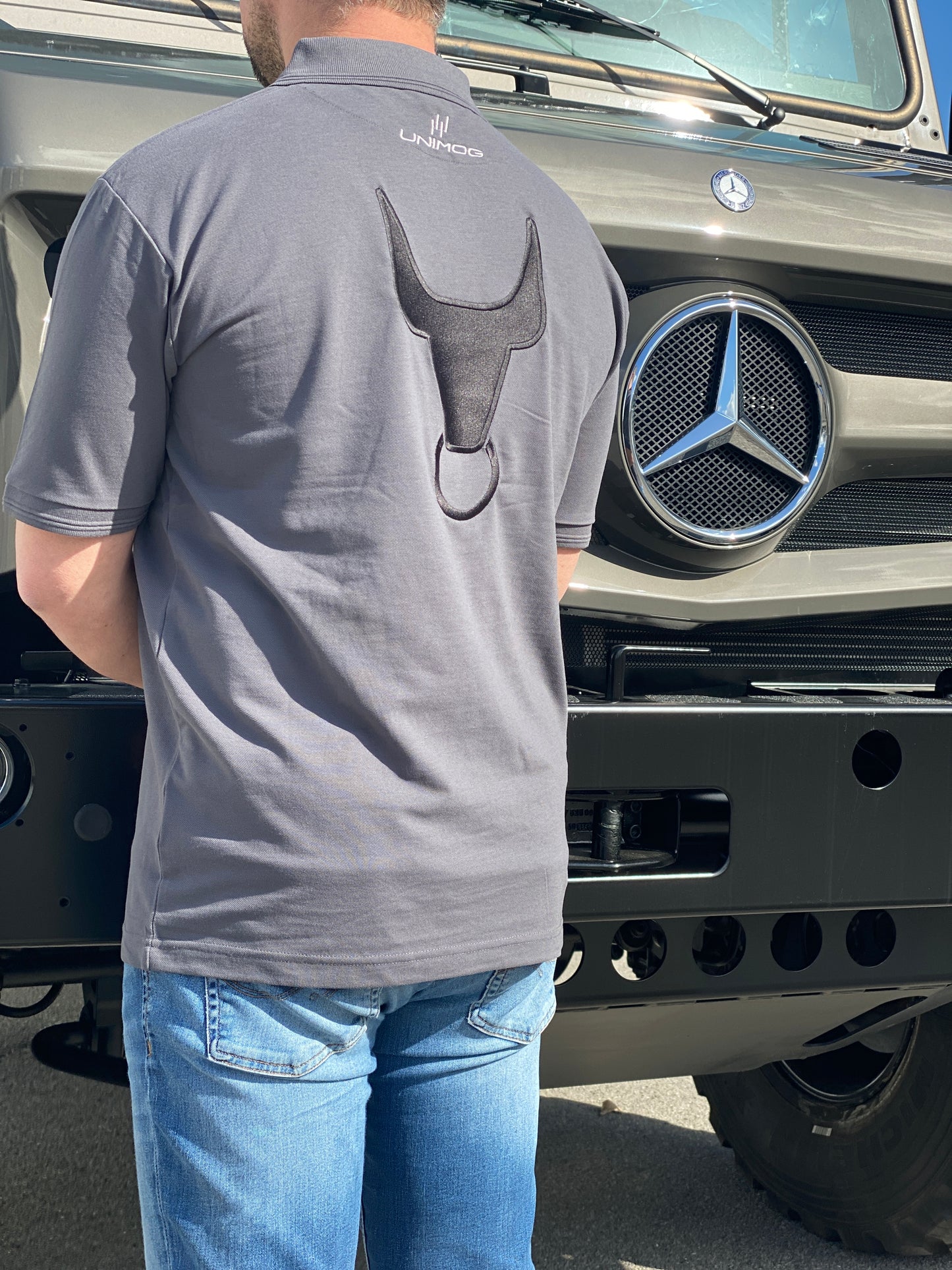 UNIMOG Poloshirt Herren RKF-Edition, koks (grau)