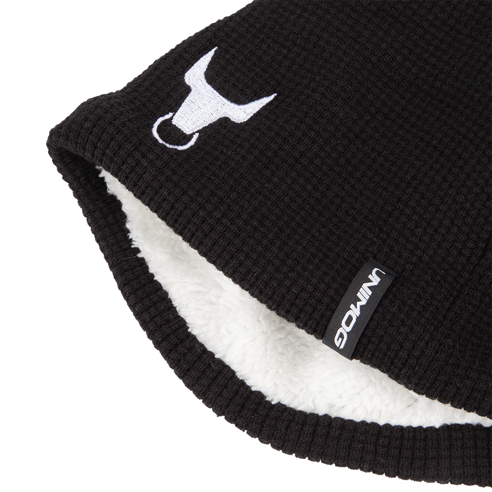UNIMOG Fleece Beanie Schwarz - Unimogshop RKF, Bleses, Unimog, Shop, MB, Trac, mercedesunimog, unimog feuerwehr, unimog agrar, unimog modell, unimog kaufen, unimog wohnmobil, benz, unimog bundeswehr